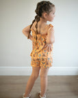 Orange Bunny Bamboo Spaghetti Strap Set - Adjustable Straps