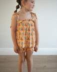 Orange Bunny Bamboo Spaghetti Strap Set - Adjustable Straps
