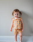 Orange Bunny Bamboo Spaghetti Strap Set - Adjustable Straps