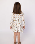Ducks Bamboo Long Sleeve Twirl Dress
