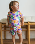 Ink Splat Bamboo Varsity Short Set - T-shirt & Shorts
