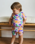 Ink Splat Bamboo Varsity Short Set - T-shirt & Shorts