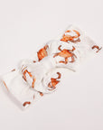 Orange Crab Bamboo Bow Headband