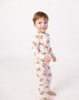 Orange Crab 2 Piece Bamboo Pajama Set