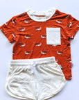 Longhorn Bamboo Varsity Short Set - T-shirt & Shorts