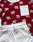 Elephant Bamboo Varsity Short Set - T-shirt & Shorts