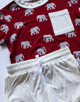 Elephant Bamboo Varsity Short Set - T-shirt & Shorts