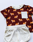 Collie Bamboo Varsity Short Set - T-shirt & Shorts