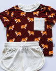 Collie Bamboo Varsity Short Set - T-shirt & Shorts