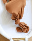 Pecan Solid Bamboo Knotted Gown