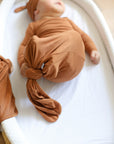 Pecan Solid Bamboo Knotted Gown