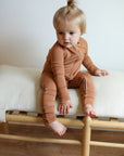 Pecan Solid Double Zipper Bamboo Sleeper