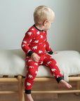 Red Bulldog 2 Piece Bamboo Pajama Set