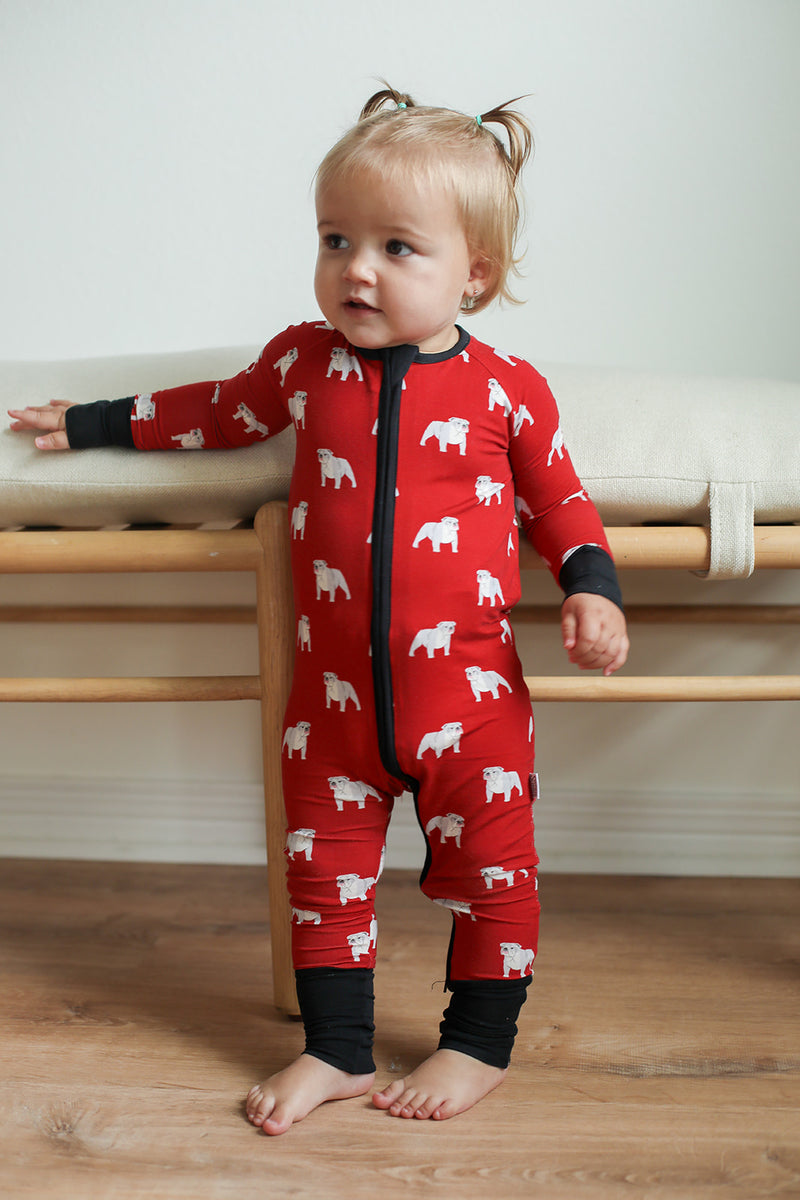 Baby red pajamas hot sale