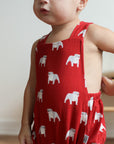 Red Bulldog Bamboo Sun Bubble with Adjustable Straps