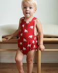 Red Bulldog Bamboo Sun Bubble with Adjustable Straps