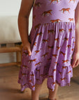 Geaux Bamboo Tiered Twirl Dress - with Pockets