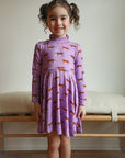 Geaux Bamboo Turtleneck Twirl Dress