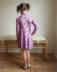 Geaux Bamboo Turtleneck Twirl Dress