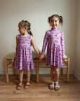 Geaux Bamboo Turtleneck Twirl Dress