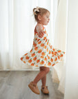 Peaches Bamboo Tiered Twirl Dress - with Pockets