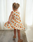 Peaches Bamboo Tiered Twirl Dress - with Pockets