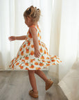 Peaches Bamboo Tiered Twirl Dress - with Pockets