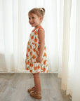 Peaches Bamboo Tiered Twirl Dress - with Pockets