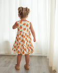 Peaches Bamboo Tiered Twirl Dress - with Pockets