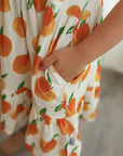 Peaches Bamboo Tiered Twirl Dress - with Pockets
