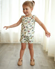 Dino Bamboo Spaghetti Strap Set - Adjustable Straps