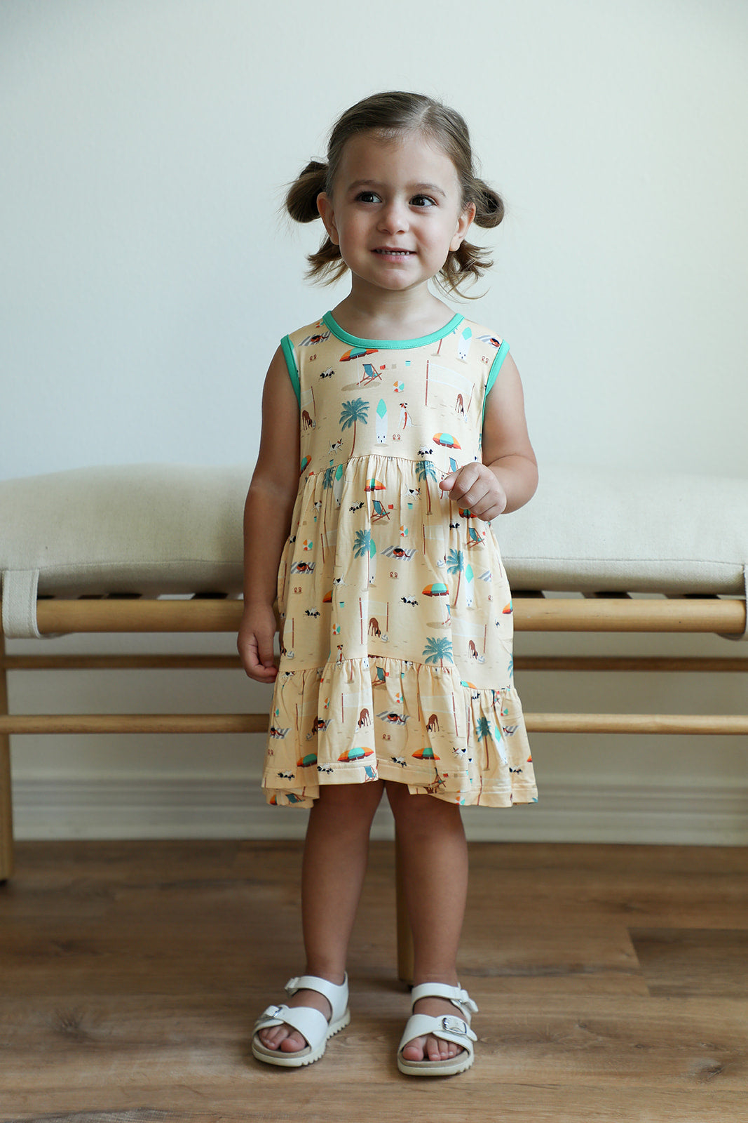 Beach Dog Bamboo Tiered Twirl Dress - with Pockets Beach Dog Bamboo Tiered Twirl Dress - with Pockets