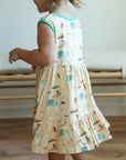 Beach Dog Bamboo Tiered Twirl Dress - with Pockets