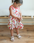 Crawfish Bamboo Tiered Twirl Dress - with Pockets