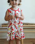 Crawfish Bamboo Tiered Twirl Dress - with Pockets