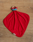 Red Arch Bamboo Lovie with Wooden Ring