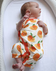 Peaches Bamboo Kimono Onesie with Snaps