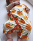 Peaches Bamboo Kimono Onesie with Snaps