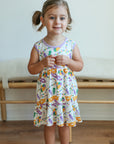 Mardi Gras Bamboo Tiered Twirl Dress - with Pockets