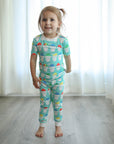 Blue Snowball 2 Piece Bamboo Pajama Set