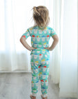 Blue Snowball 2 Piece Bamboo Pajama Set
