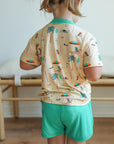 Beach Dog Bamboo Varsity Short Set - T-shirt & Shorts