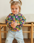 Mardi Gras Houses Bamboo Sweatshirt