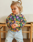 Mardi Gras Houses Bamboo Sweatshirt