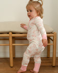 Pink Toile Double Zipper Bamboo Sleeper