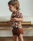 Animal Spots Bamboo Varsity Short Set - T-shirt & Shorts