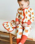Peaches Bamboo Lovie with Wooden Ring