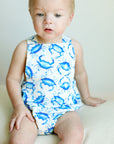 Blue Crab Bamboo Sun Bubble with Adjustable Straps
