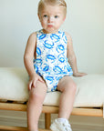 Blue Crab Bamboo Sun Bubble with Adjustable Straps