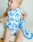 Blue Crab Bamboo Sun Bubble with Adjustable Straps
